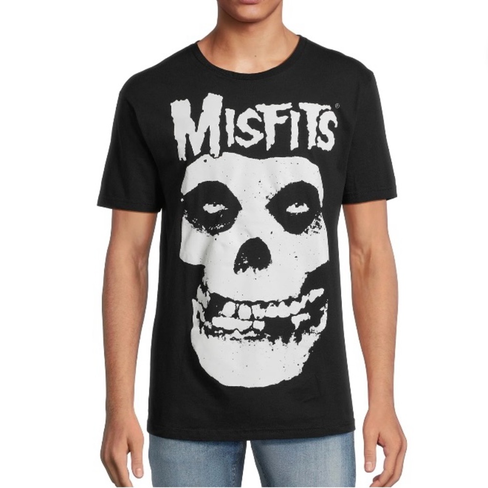 Misfits Men’s Skull Graphic Print Crew Neck Short Sleeve T-Shirt Size L  (42-44)